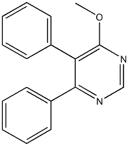 5,6-diphenyl-4-pyrimidinyl methyl ether Struktur