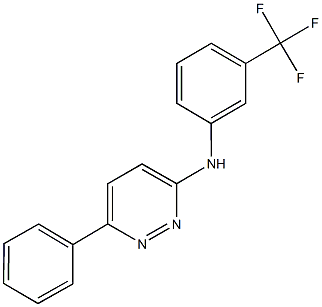 N-(6-phenyl-3-pyridazinyl)-N-[3-(trifluoromethyl)phenyl]amine Struktur