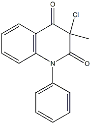 3-chloro-3-methyl-1-phenyl-2,4(1H,3H)-quinolinedione Struktur