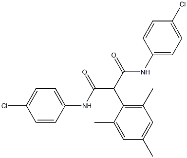 N~1~,N~3~-bis(4-chlorophenyl)-2-mesitylmalonamide Struktur