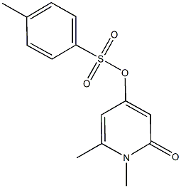 1,6-dimethyl-2-oxo-1,2-dihydro-4-pyridinyl 4-methylbenzenesulfonate Struktur