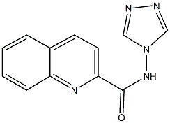 N-(4H-1,2,4-triazol-4-yl)-2-quinolinecarboxamide Struktur