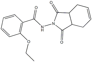 N-(1,3-dioxo-1,3,3a,4,7,7a-hexahydro-2H-isoindol-2-yl)-2-ethoxybenzamide Struktur