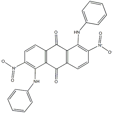 1,5-dianilino-2,6-bisnitroanthra-9,10-quinone Struktur