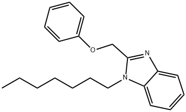 (1-heptyl-1H-benzimidazol-2-yl)methyl phenyl ether Struktur