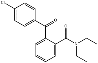 2-(4-chlorobenzoyl)-N,N-diethylbenzamide Struktur