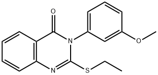 2-(ethylsulfanyl)-3-(3-methoxyphenyl)-4(3H)-quinazolinone Struktur