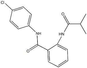 N-(4-chlorophenyl)-2-(isobutyrylamino)benzamide Struktur