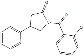 1-(2-chlorobenzoyl)-4-phenylpyrrolidin-2-one Struktur