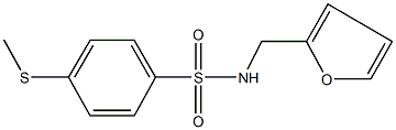 N-(2-furylmethyl)-4-(methylsulfanyl)benzenesulfonamide Struktur