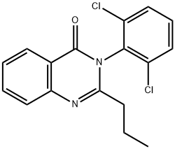 3-(2,6-dichlorophenyl)-2-propyl-4(3H)-quinazolinone Struktur