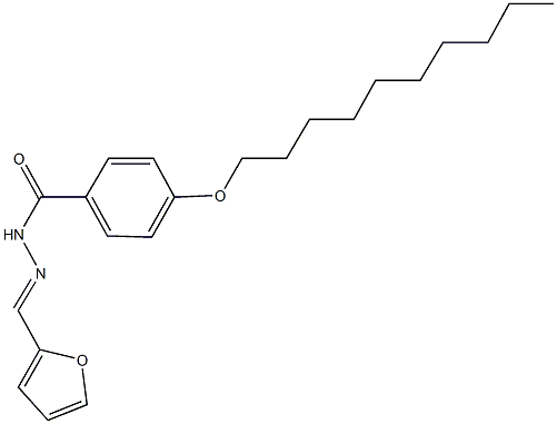 4-(decyloxy)-N'-(2-furylmethylene)benzohydrazide Struktur