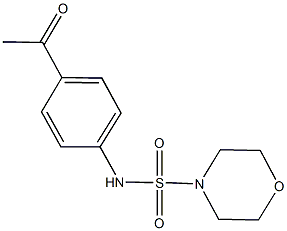 N-(4-acetylphenyl)-4-morpholinesulfonamide Struktur