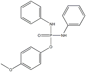 4-methoxyphenyl N,N'-diphenyldiamidophosphate Struktur