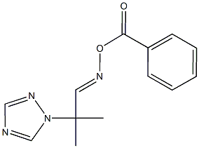 2-methyl-2-(1H-1,2,4-triazol-1-yl)propanal O-benzoyloxime Struktur