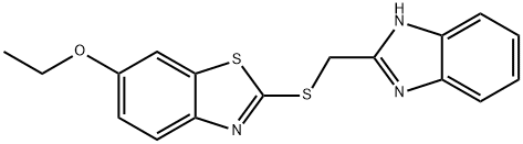 2-[(1H-benzimidazol-2-ylmethyl)sulfanyl]-6-ethoxy-1,3-benzothiazole Struktur