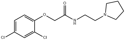 2-(2,4-dichlorophenoxy)-N-[2-(1-pyrrolidinyl)ethyl]acetamide Struktur