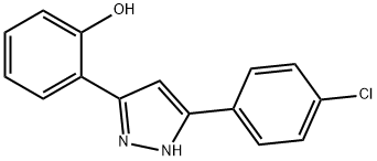 2-[3-(4-chlorophenyl)-1H-pyrazol-5-yl]phenol Struktur