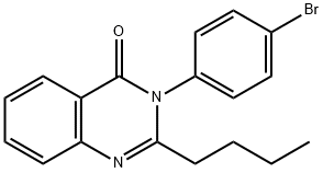 3-(4-bromophenyl)-2-butyl-4(3H)-quinazolinone Struktur