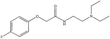 N-[2-(diethylamino)ethyl]-2-(4-fluorophenoxy)acetamide Struktur