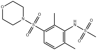 N-[2,6-dimethyl-3-(morpholin-4-ylsulfonyl)phenyl]methanesulfonamide Struktur