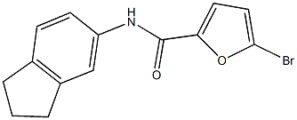 5-bromo-N-(2,3-dihydro-1H-inden-5-yl)-2-furamide Struktur