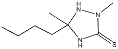 5-butyl-2,5-dimethyl-1,2,4-triazolidine-3-thione Struktur