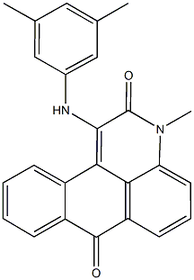 1-(3,5-dimethylanilino)-3-methyl-3H-naphtho[1,2,3-de]quinoline-2,7-dione Struktur