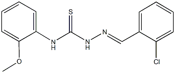 2-chlorobenzaldehyde N-(2-methoxyphenyl)thiosemicarbazone Struktur