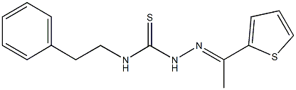 1-(2-thienyl)ethanone N-(2-phenylethyl)thiosemicarbazone Struktur