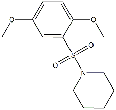 1-[(2,5-dimethoxyphenyl)sulfonyl]piperidine Struktur