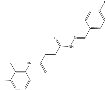 N-(2,3-dimethylphenyl)-4-[2-(4-iodobenzylidene)hydrazino]-4-oxobutanamide Struktur