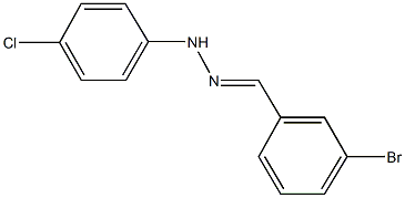 3-bromobenzaldehyde (4-chlorophenyl)hydrazone Struktur