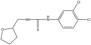 N-(3,4-dichlorophenyl)-N'-(tetrahydro-2-furanylmethyl)thiourea Struktur