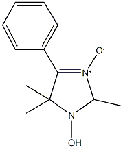 2,5,5-trimethyl-4-phenyl-2,5-dihydro-1H-imidazol-1-ol 3-oxide Struktur