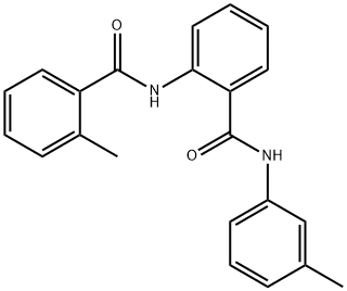 2-[(2-methylbenzoyl)amino]-N-(3-methylphenyl)benzamide Struktur