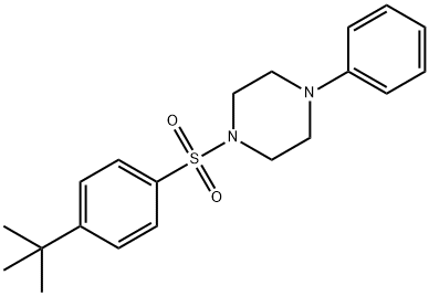 1-[(4-tert-butylphenyl)sulfonyl]-4-phenylpiperazine Struktur