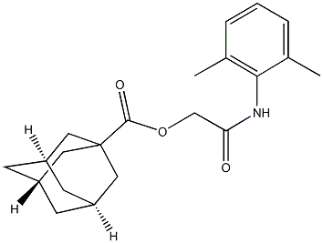 2-(2,6-dimethylanilino)-2-oxoethyl 1-adamantanecarboxylate Struktur