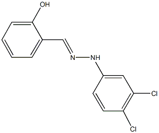 2-hydroxybenzaldehyde (3,4-dichlorophenyl)hydrazone Struktur