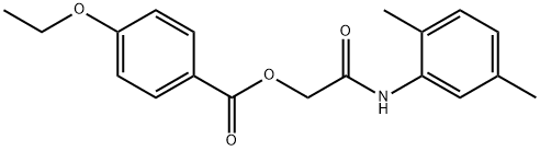 2-(2,5-dimethylanilino)-2-oxoethyl 4-ethoxybenzoate Struktur