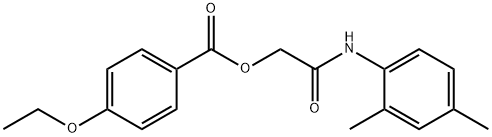 2-(2,4-dimethylanilino)-2-oxoethyl 4-ethoxybenzoate Struktur