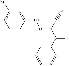 2-[(3-chlorophenyl)hydrazono]-3-oxo-3-phenylpropanenitrile Struktur