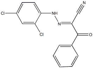 2-[(2,4-dichlorophenyl)hydrazono]-3-oxo-3-phenylpropanenitrile Struktur