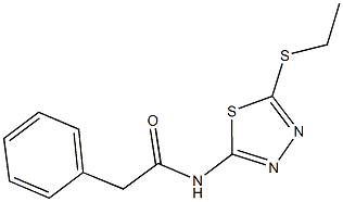 N-[5-(ethylsulfanyl)-1,3,4-thiadiazol-2-yl]-2-phenylacetamide Struktur