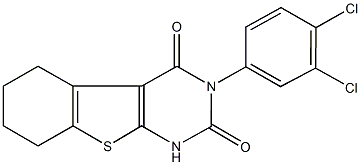 3-(3,4-dichlorophenyl)-5,6,7,8-tetrahydro[1]benzothieno[2,3-d]pyrimidine-2,4(1H,3H)-dione Struktur