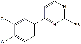 4-(3,4-dichlorophenyl)-2-pyrimidinylamine Struktur