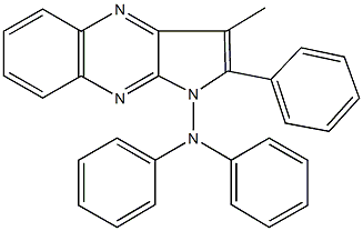 3-methyl-N,N,2-triphenyl-1H-pyrrolo[2,3-b]quinoxalin-1-amine Struktur