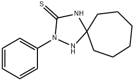 2-phenyl-1,2,4-triazaspiro[4.6]undecane-3-thione Struktur