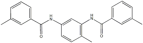 3-methyl-N-{2-methyl-5-[(3-methylbenzoyl)amino]phenyl}benzamide Struktur