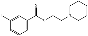 2-(1-piperidinyl)ethyl 3-fluorobenzoate Struktur